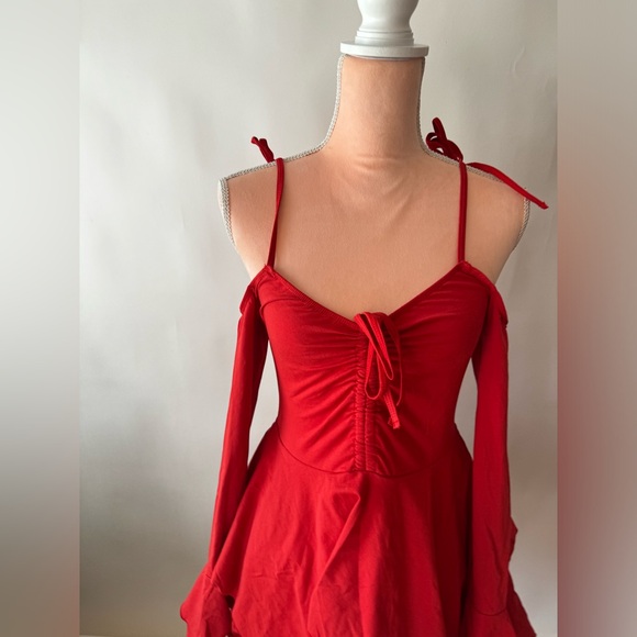 Dolls Kill current mood F is For Fairies™ Handkerchief Dress - Red - Picture 6 of 10